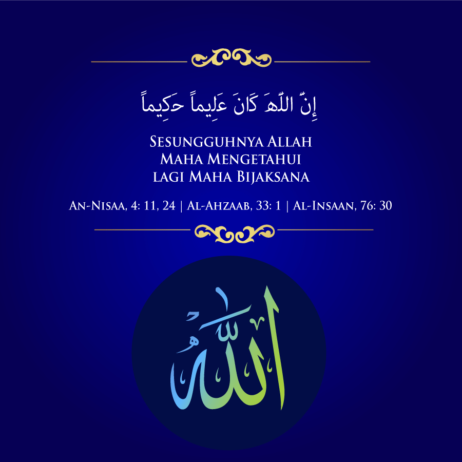 Allah Maha Tahu dan Bijaksana